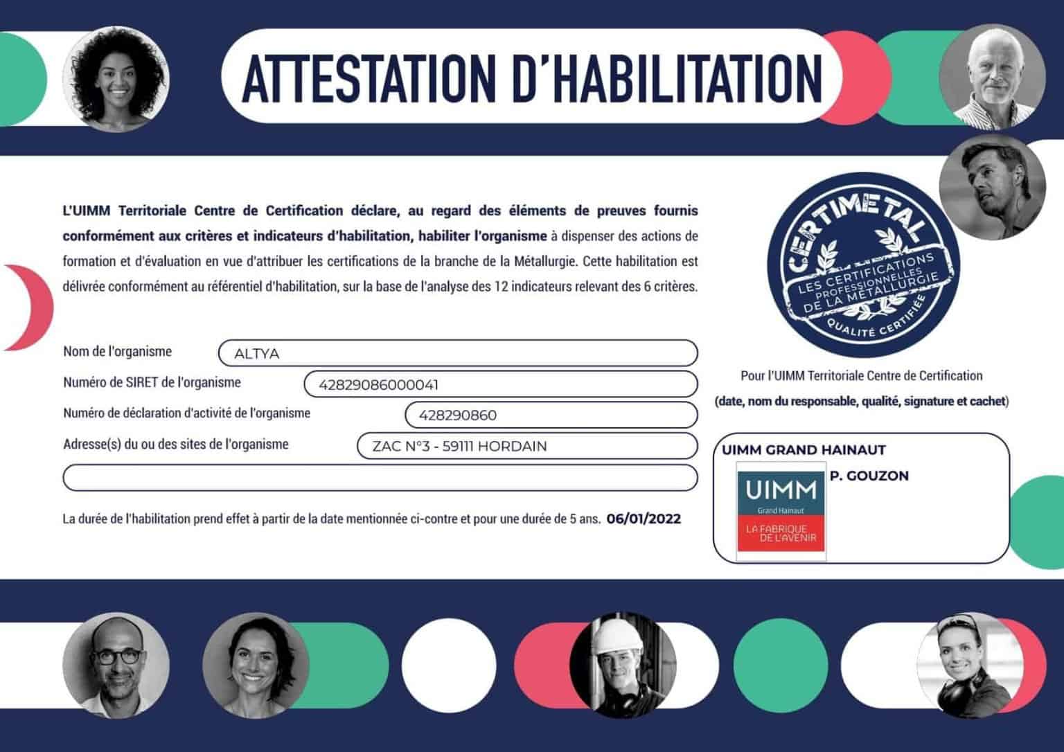 Qu'est ce que Certimetal ? - ALTYA formation